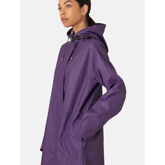 Ilse Jacobsen Long RAINCOAT Rain71L (Purple Rain) Size XS (US4) - Picture 2 of 14